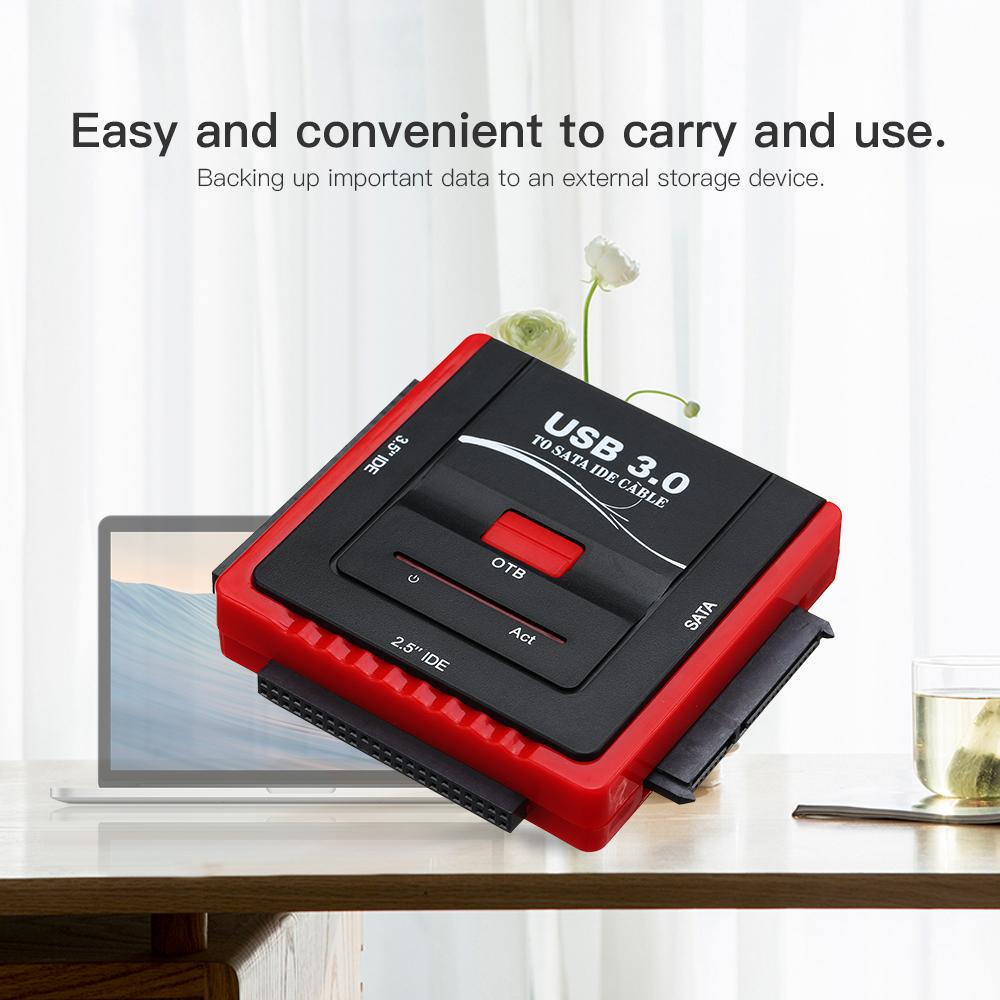 Bộ chuyển đổi ổ cứng USB 3.0 sang SATA / ID cho Đĩa cứng đa năng 2.5 / 3.5 HDD / SSD có nguồn điện