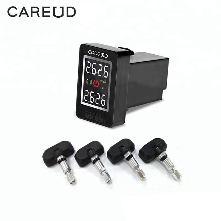 Cảm biến áp suất lốp van trong, gắn nút chờ các loại xe ô tô, thương hiệu cao cấp Careud - HÀNG NHẬP KHẨU