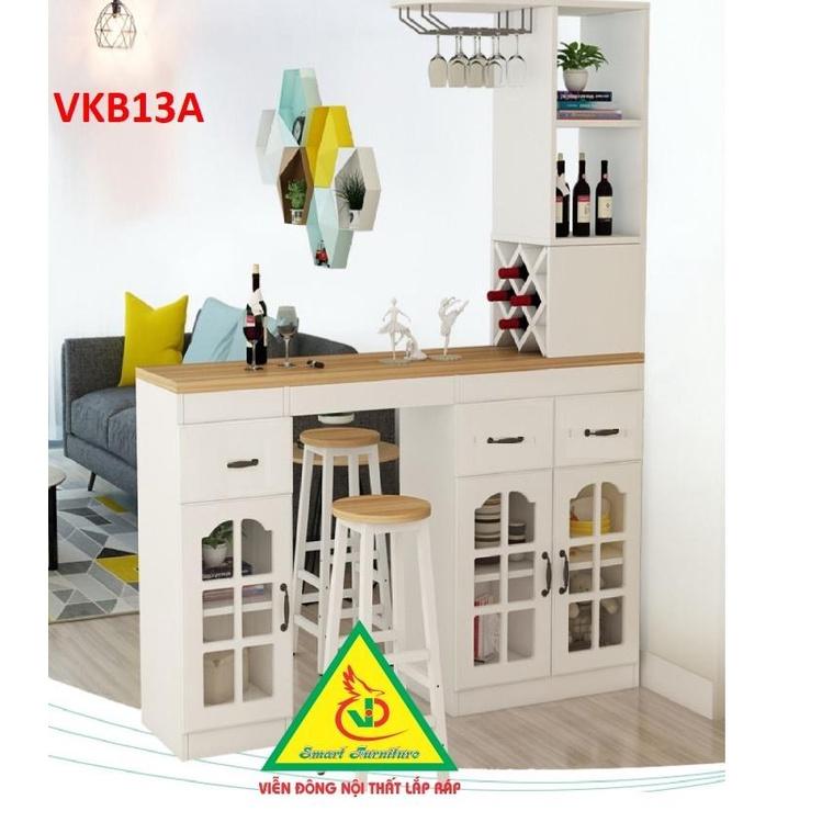 Quầy bar mini kết hợp tủ rượu VKB013A - Nội thất lắp ráp Viendong Adv
