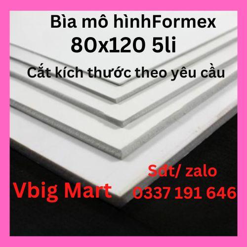 Bìa mô hình - 80x120 loại 5mm