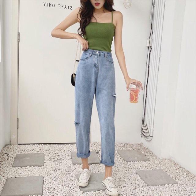 Size đại Quần Baggy jean rách