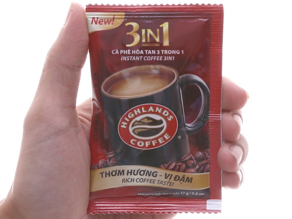 [Mua 4 túi giảm 5%] -Cà phê sữa hòa tan HIGHLANDS COFFEE –Túi 50 gói