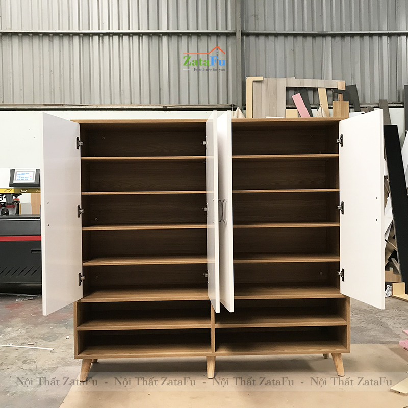 Tủ Giày Lớn Dùng Gỗ MDF Lõi Xanh Chống Ẩm TGIAY-10