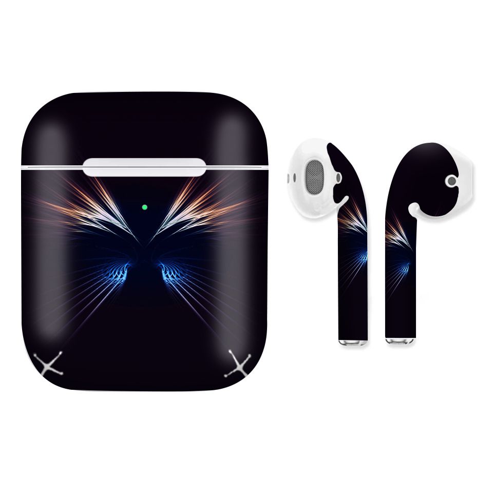 Miếng dán skin chống bẩn cho tai nghe AirPods in hình thiết kế - atk322 (bản không dây 1 và 2)