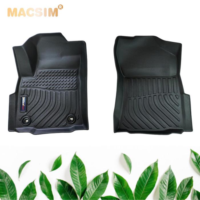 Thảm lót sàn xe ô tô Toyota Hilux 2015-2021 Nhãn hiệu Macsim chất liệu nhựa TPE hàng loại 2
