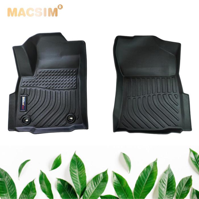 Hình ảnh Thảm lót sàn xe ô tô Toyota Hilux (sd)2015-2021 Nhãn hiệu Macsim chất liệu nhựa TPE hàng loại 2