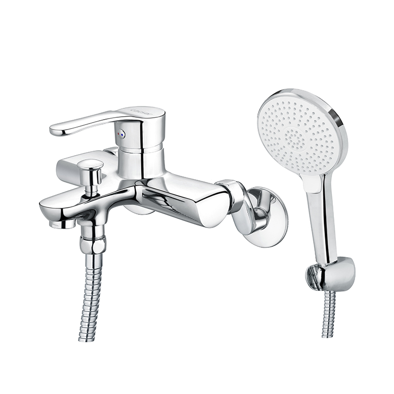 Vòi sen tắm nóng lạnh gắn tường tay sen ba chế độ Caesar S743C