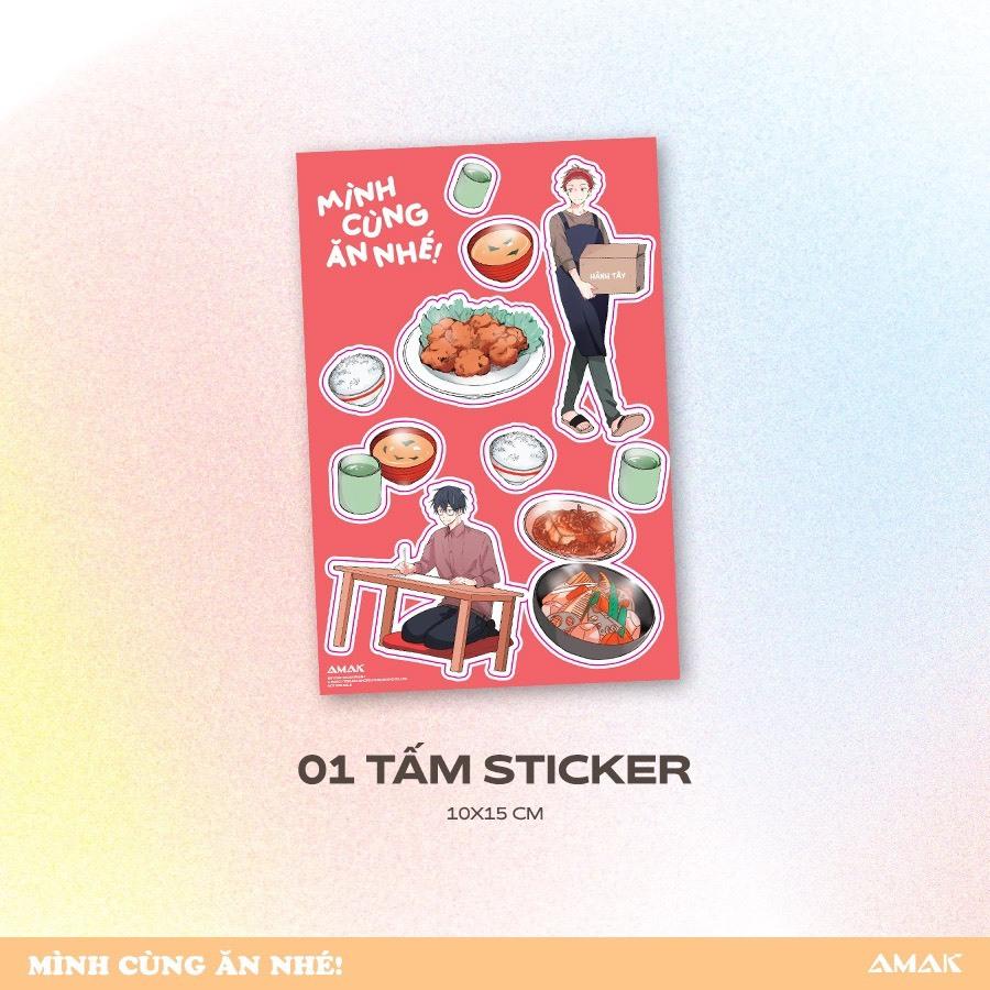 Truyện tranh Mình cùng ăn nhé - Tặng kèm Bookmark + Postcard + Sticker + SNS Card - Boys Love - AMAK