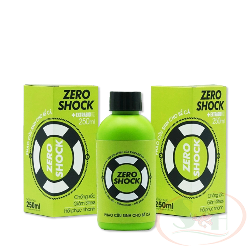 Giảm stress Extrabio Zero Shock khử clo xử lý nước bể cá tép thủy sinh