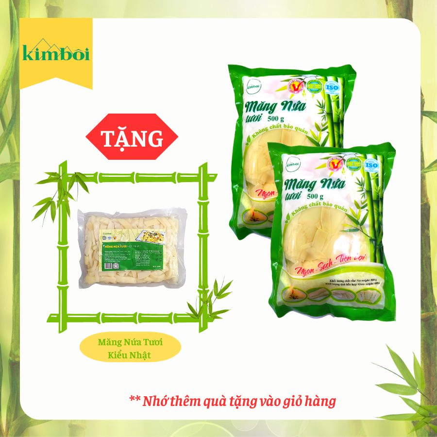 Combo 2 Gói Măng Nứa Tươi Kim Bôi 500G