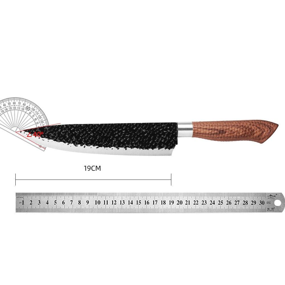 Kitchen knife Chef Knives Japanese High Carbon Stainless Steel Imitation Damascus Sanding Laser Knife Kitchen knife set