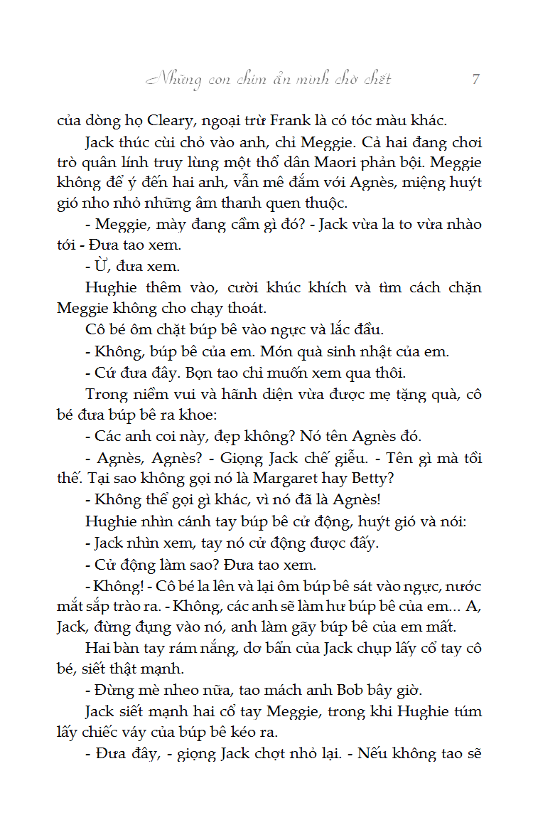 Những Con Chim Ẩn Mình Chờ Chết - Colleen Mccullough - KV