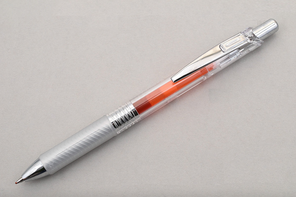 Bút gel Pentel EnerGel Infree - 0.5mm - Màu cam (Orange)
