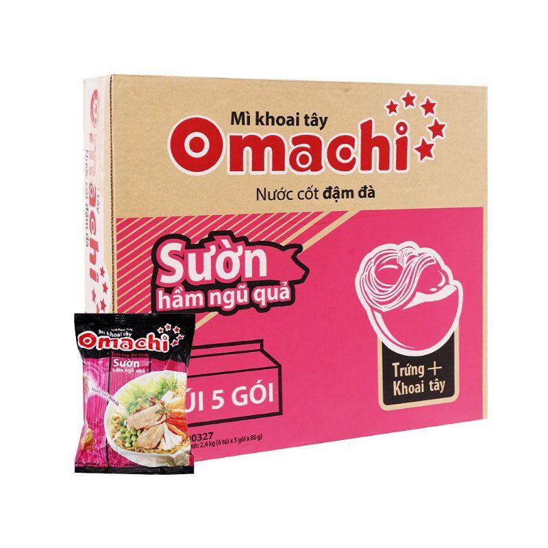 Combo 10 gói Mì Omachi (Vị ngẫu nhiên÷ Vị Bò, vị sườn, vị tôm)