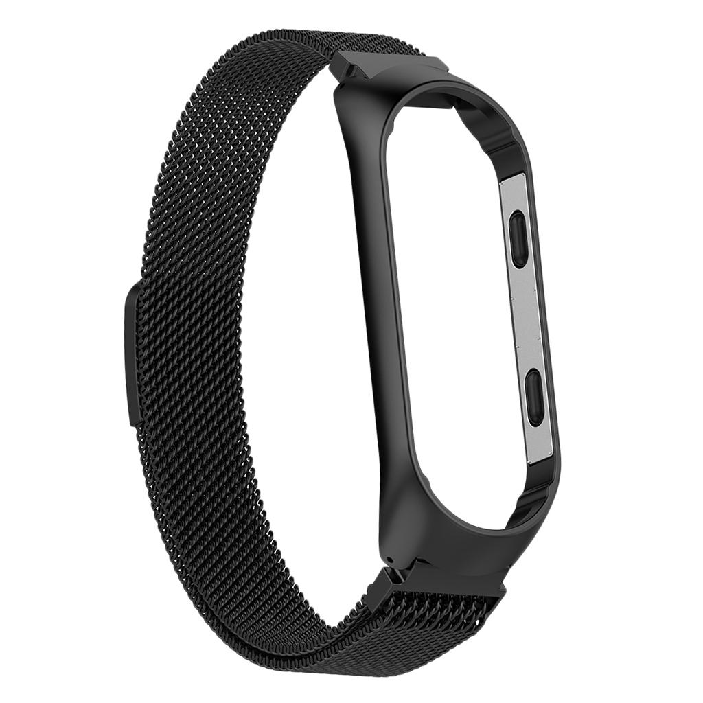 Stainless Steel Replacement Band Fitness Sports Activity Bracelet Wristband for Xiaomi Mi Band 3,Mi Band 4