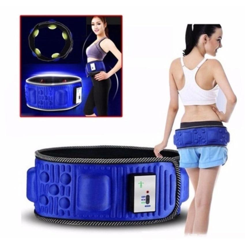 Đai massage tan mỡ bụng Vibroaction X5 (Xanh)