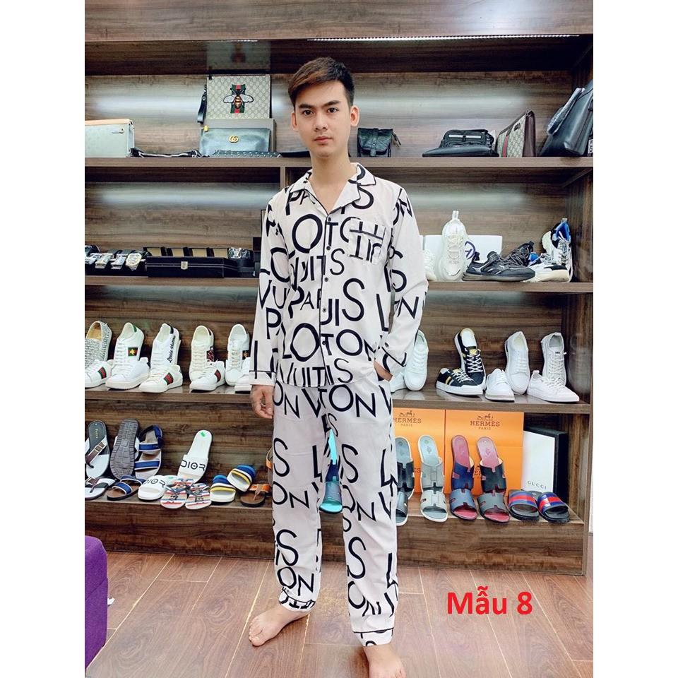 Bộ đồ mặc nhà dài tay chất lụa
