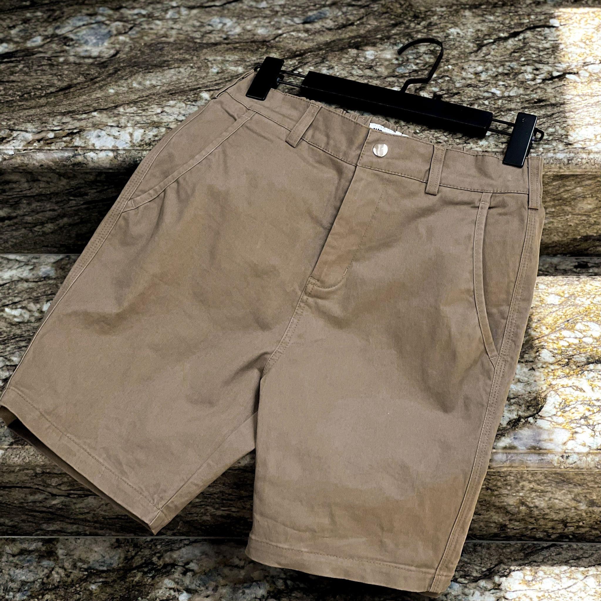 Quần Short Kaki Nam Màu Nâu BY COTTON Brown Khaki Shorts