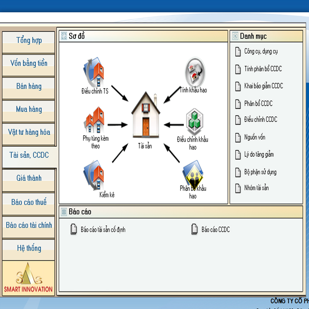 Phần mềm kế toán SIS INNOVA 9.0 (Sản xuất - Xây lắp) - Hàng chính hãng - Ứng dụng công nghệ SQL SERVER - Cập nhật ngay lập tức các thông tư mới nhất