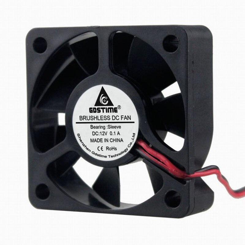 1 Pieces Gdstime DC 12V 50mm x 15mm 50x50x15mm Brushless Cooling Cooler Fan 5cm 5015
