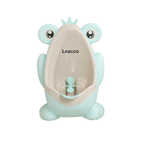 Bồn tiểu đứng Leacco hình ếch treo tường dành cho bé trai có lỗ thoát nước + Tặng kèm bộ quà tặng ( cọ vệ sinh , móc dán 3M , dây ống xả )