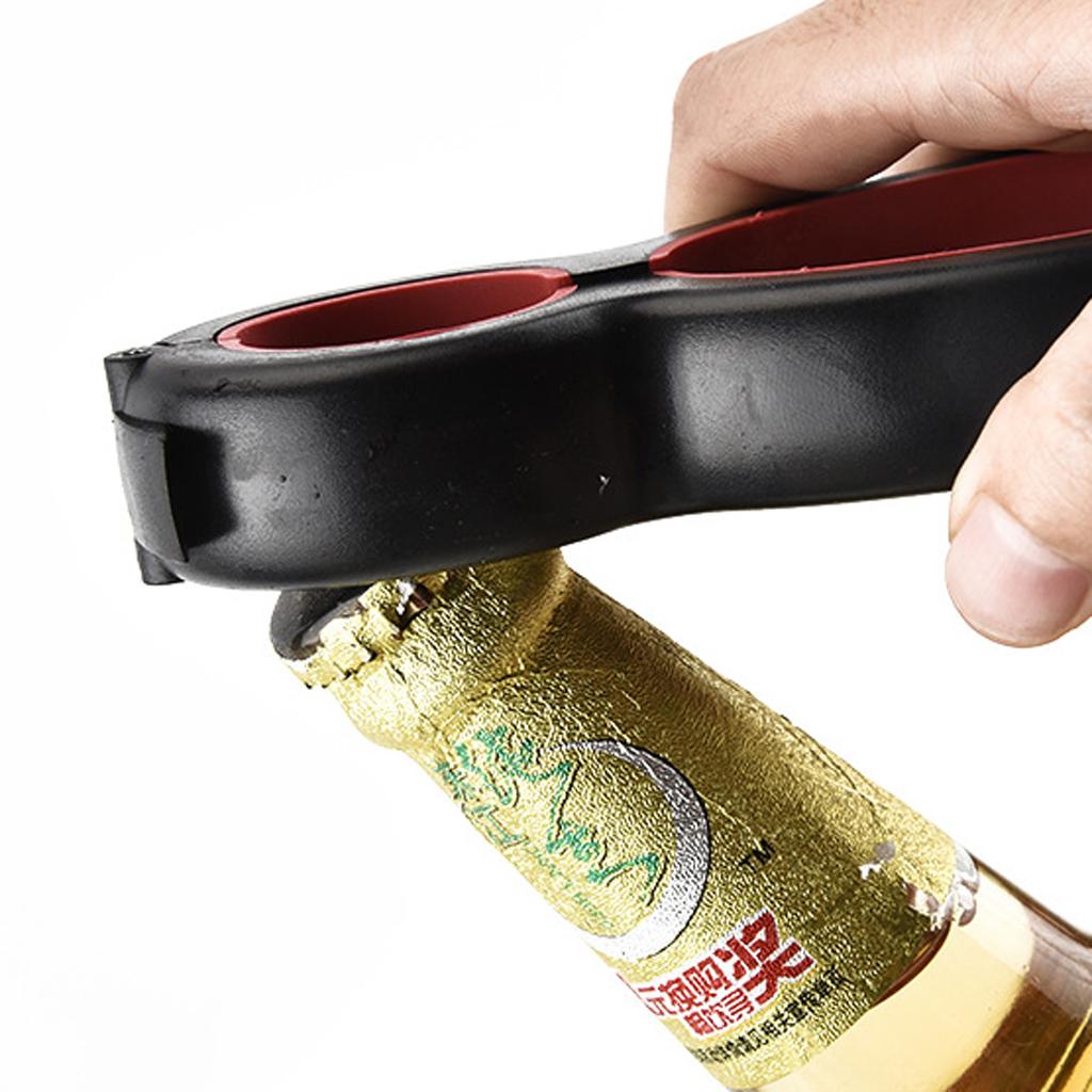 Multi Bottle Opener Jar Can Kitchen Manual Lid Opener Tool Gadgets Black
