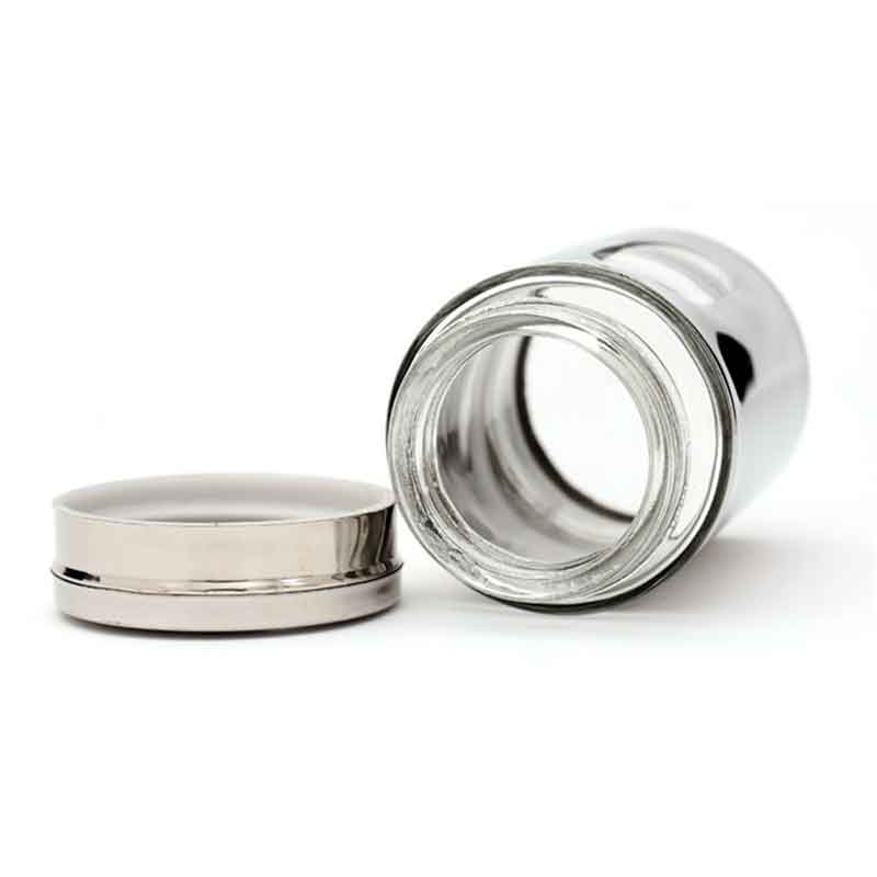 Lọ Đựng Hạt Tiêu, Tăm, Gia Vị Inox 304 Cao Cấp Cho Khách Sạn 5 Sao, Hũ Thuỷ Tinh Bọc Inox 304 Chịu Va Đập Tốt