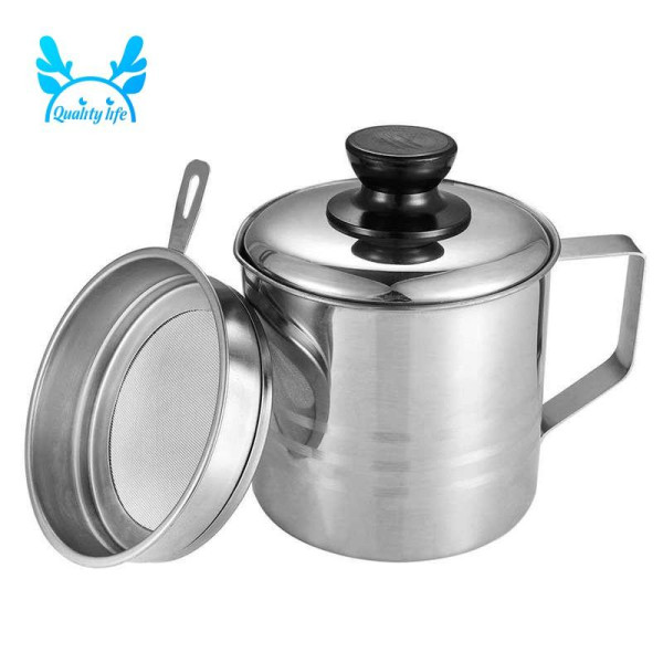Lọc Dầu Ăn bằng ca lọc dầu INOX 304 không gỉ cao cấp