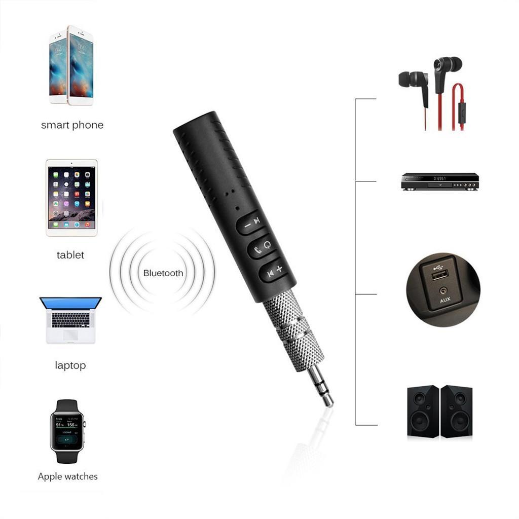 Wireless Bluetooth Receiver 3.5mm Audio Music Home Car Adapter BT2