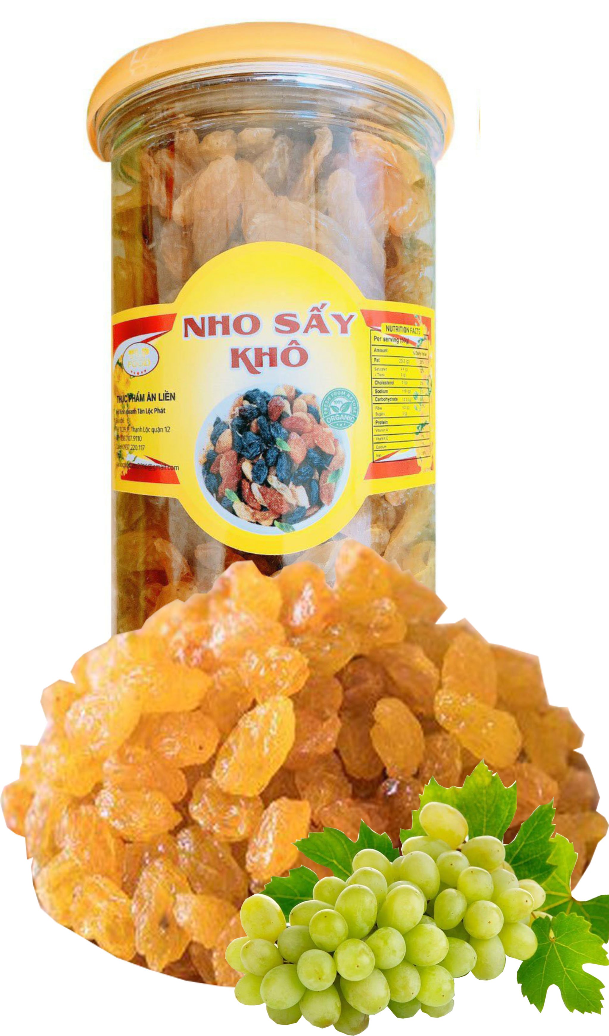 MÍT SẤY GIÒN NGUYÊN CÁNH VỊ NGỌT TỰ NHIÊN TÂN LỘC PHÁT - BỊCH 200G