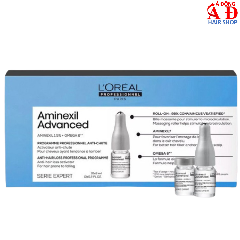 Loreal Serie Expert Aminexil Omega 6 Aminexil Advanced Anti - Thinning Hair Programme Double Action 6Ml X 10