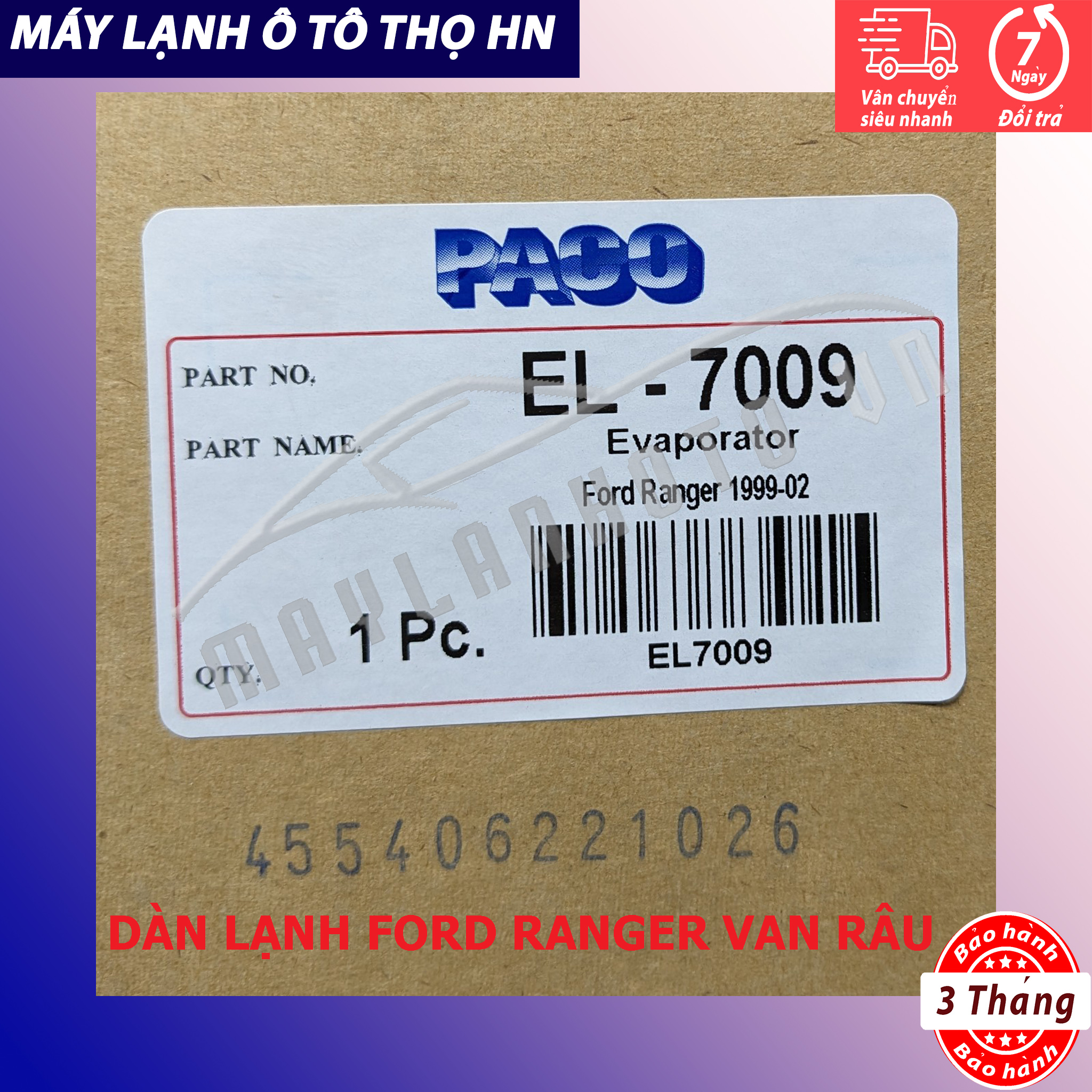 Dàn lạnh Ford Ranger 2003 2004 2005 2006 Hàng xịn Thái Lan 03 04 05 06