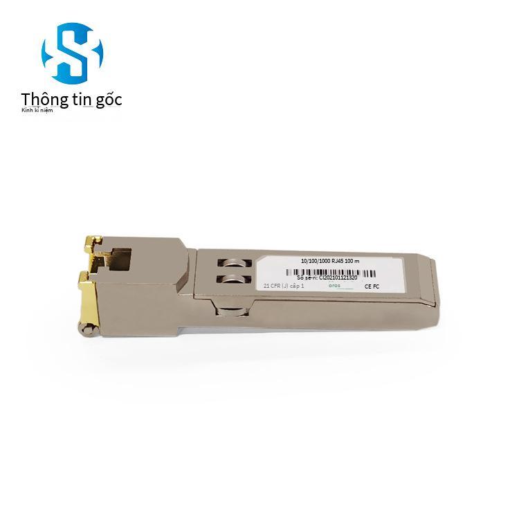 Ưu đãi đặc biệt mô-đun quang Gigabit SFP giao diện RJ45 Bộ chuyển đổi quang điện tương thích với mô-đun thu phát sợi quang Huasan
