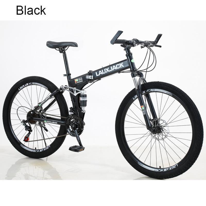 Xe Đạp Leo Núi 26 Inch 21/24 Tốc Độ Giảm Sốc Đôi Dễ Dàng Mang Theo Khung Đuôi Mềm Có Thể Gập Lại Color: White Number of speeds: 24