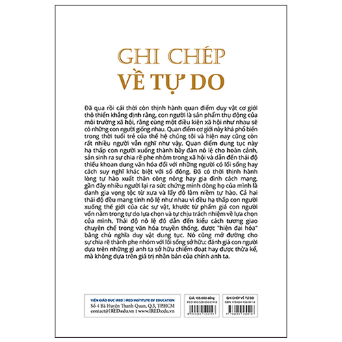 Sách IRED Books - Ghi chép về tự do - Nguyễn Văn Trọng