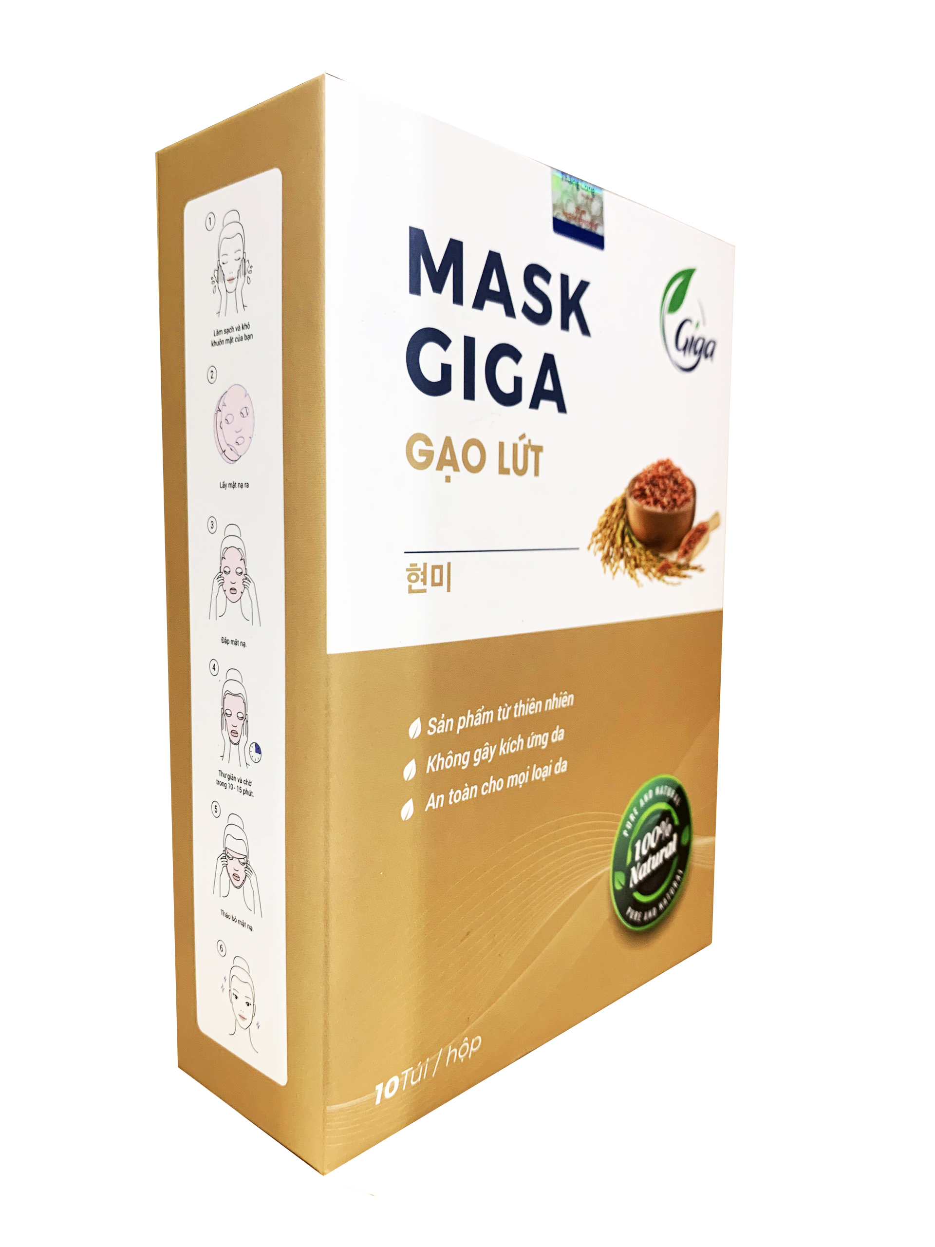 Mặt Nạ Gạo Lứt Giúp Cấp Ẩm Dưỡng Trắng làm Mềm Da