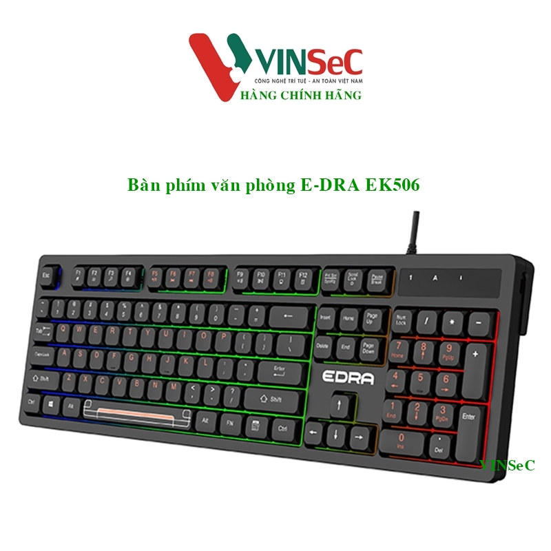 Bàn phím văn phòng EDra EK506 - Hàng Chính Hãng