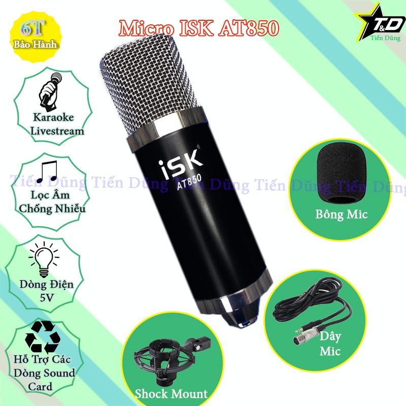 Bộ mic thu âm AT850 Sound card k10 2020 bản mới nhất dòng XOX chân màng - Bộ livestream đầy đủ đã kèm dây live stream