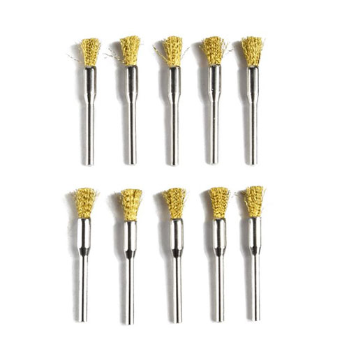 Bộ 10 Chổi Đánh Gỉ Trục 3mm Sợi Đồng