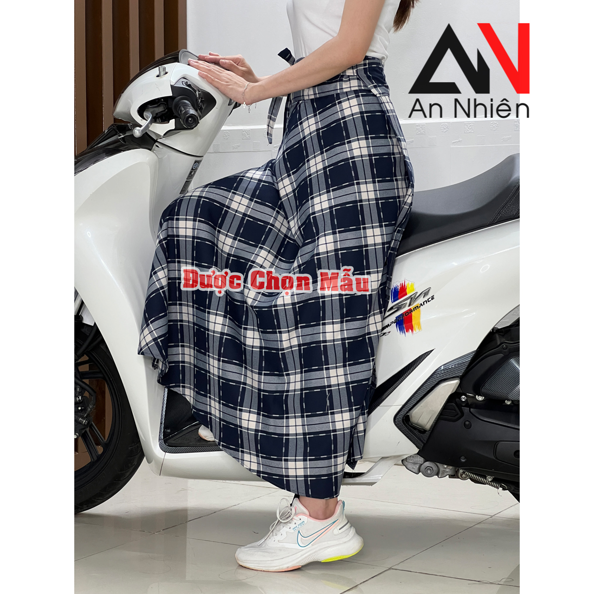 Chân váy chống nắng cột dây freesize-được chọn mẫu