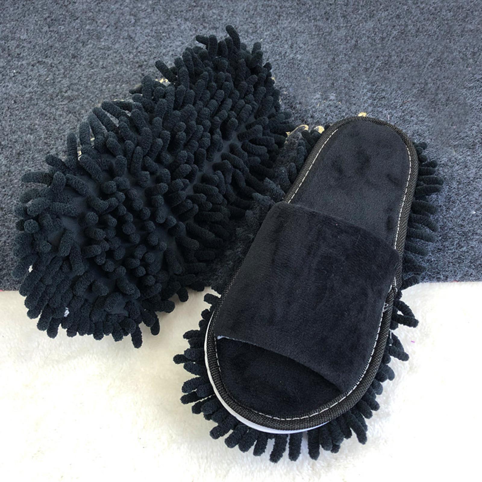 Mop Slippers Black