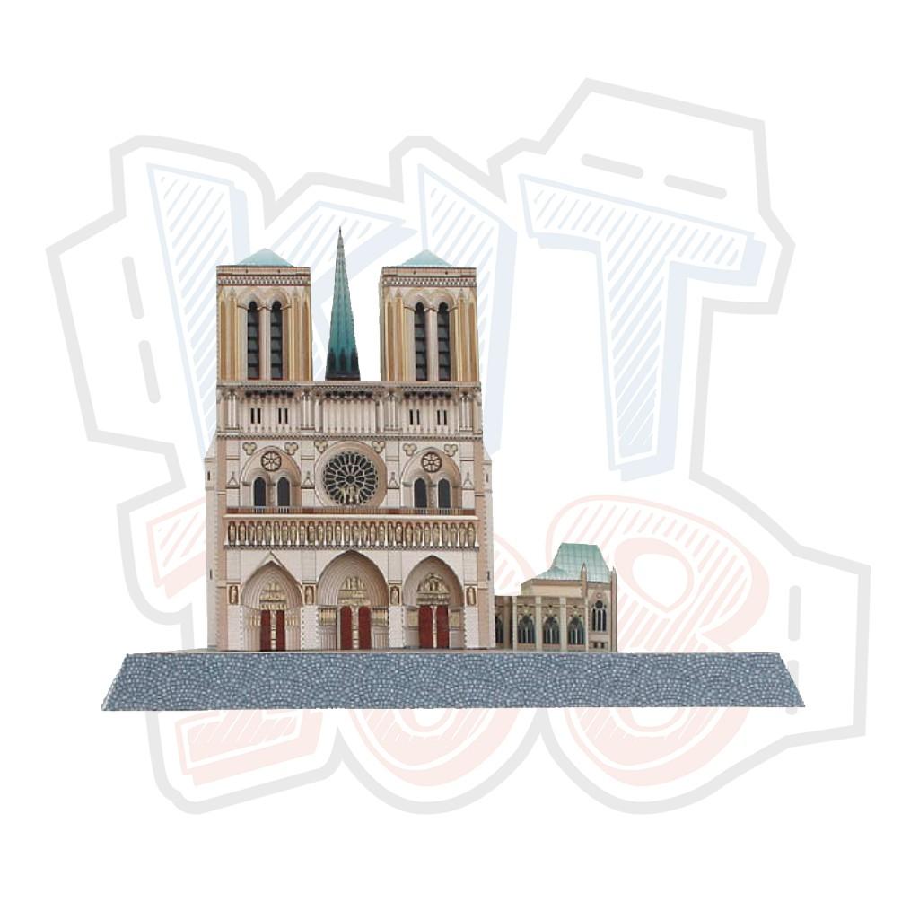 Mô hình giấy kiến trúc Pháp Nhà thờ đức bà Notre Dame de Paris