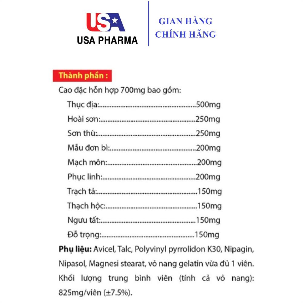 Bổ Thận Âm Roxtech giảm triệu chứng do thận âm suy kém ở nam và nữ - 30 viên