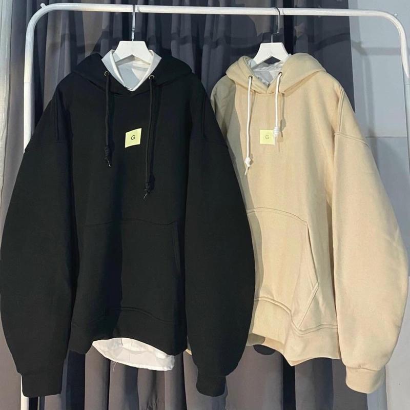 Áo hoodie nỉ lót bông tag G unisex