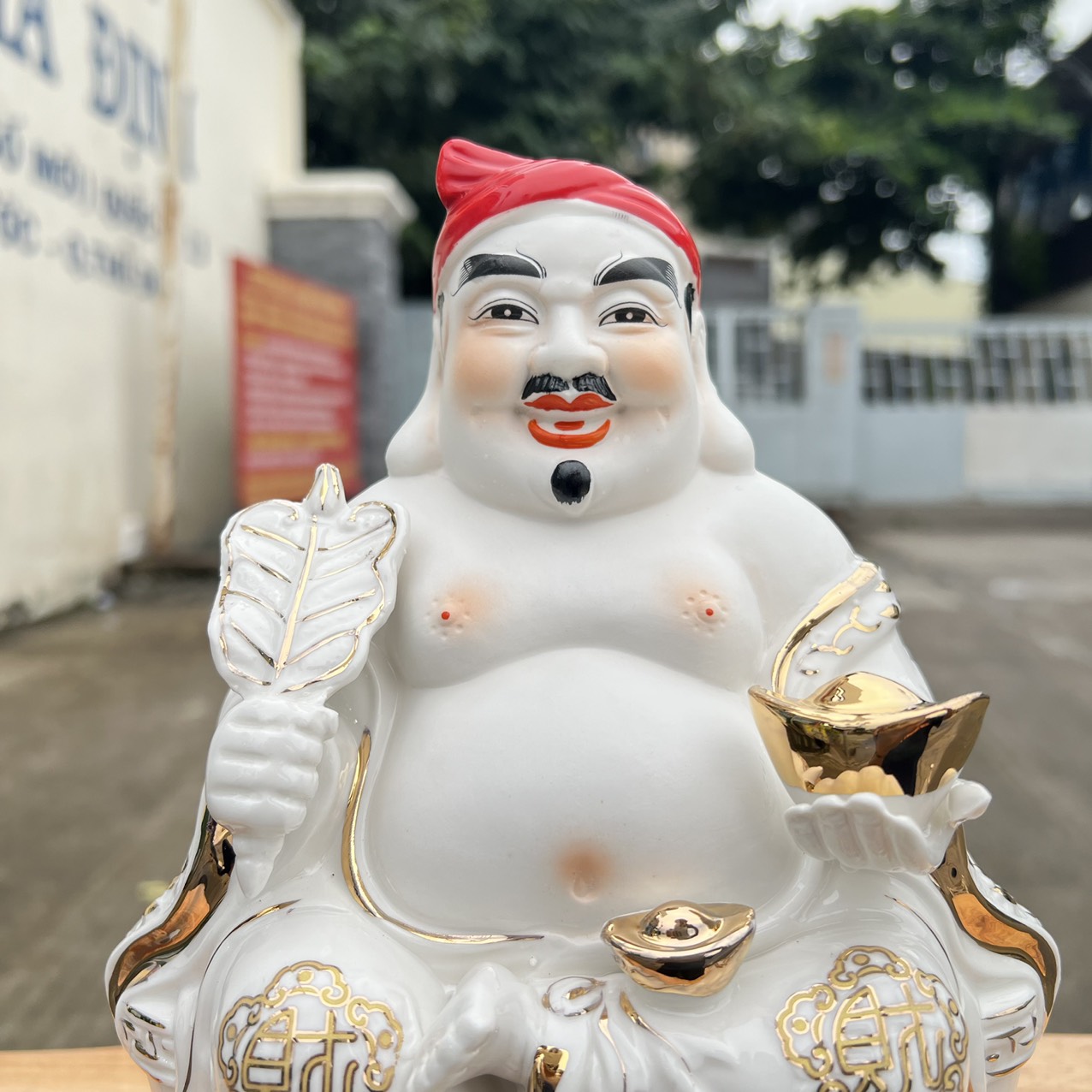 Tượng Thần tài Thổ Địa sứ cao cấp cao 22cm