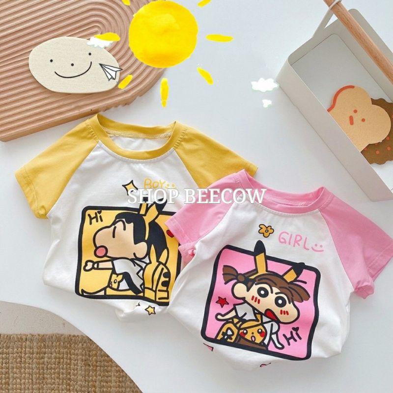 ÁO THUN HOẠT HÌNH BOY &amp; GIRL CHO BÉ YÊU 8-18KG | VIDEO THẬT | SHOP BEECOW