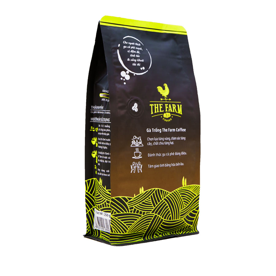 Combo 4 gói cà phê bột nguyên chất truyền thống - The Farm Coffee