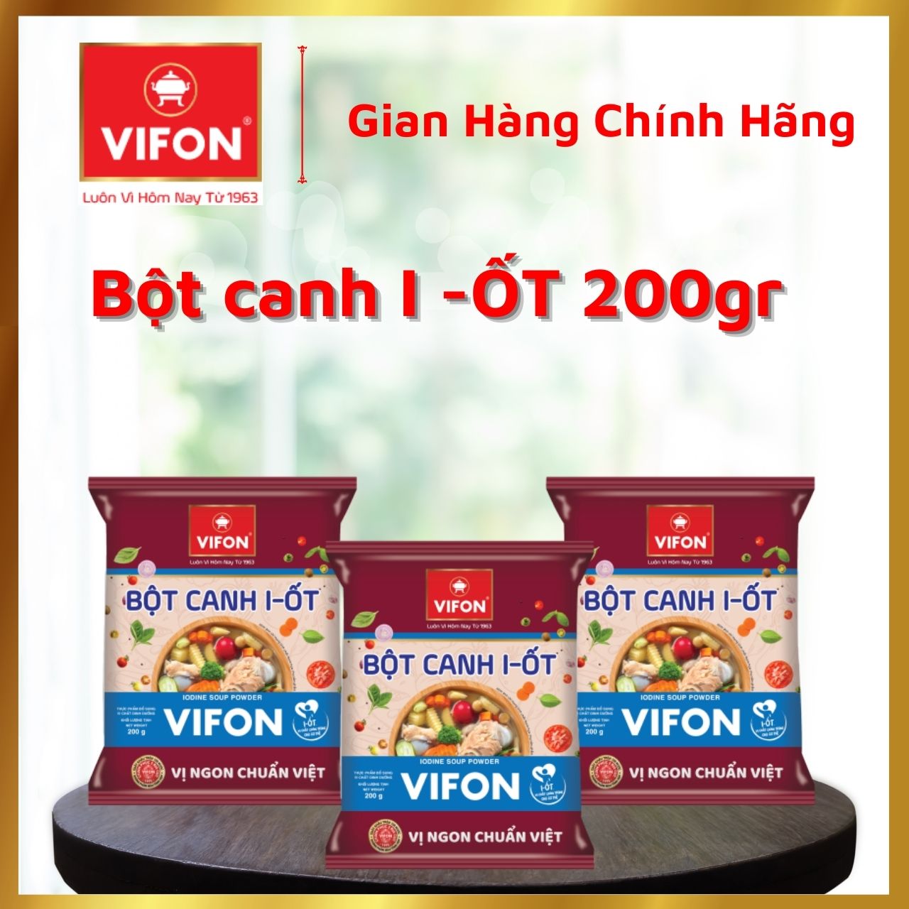 [Thùng 40 gói] Bột canh VIFON các loại 200gr/gói