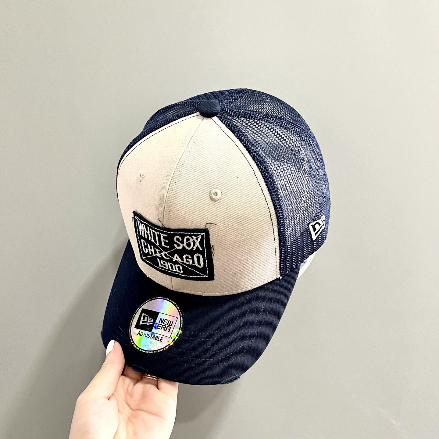 Nón kết, mũ lưỡi trai Chicago vải kaki phối lưới form đứng chuẩn thời trang đường phố cao cấp