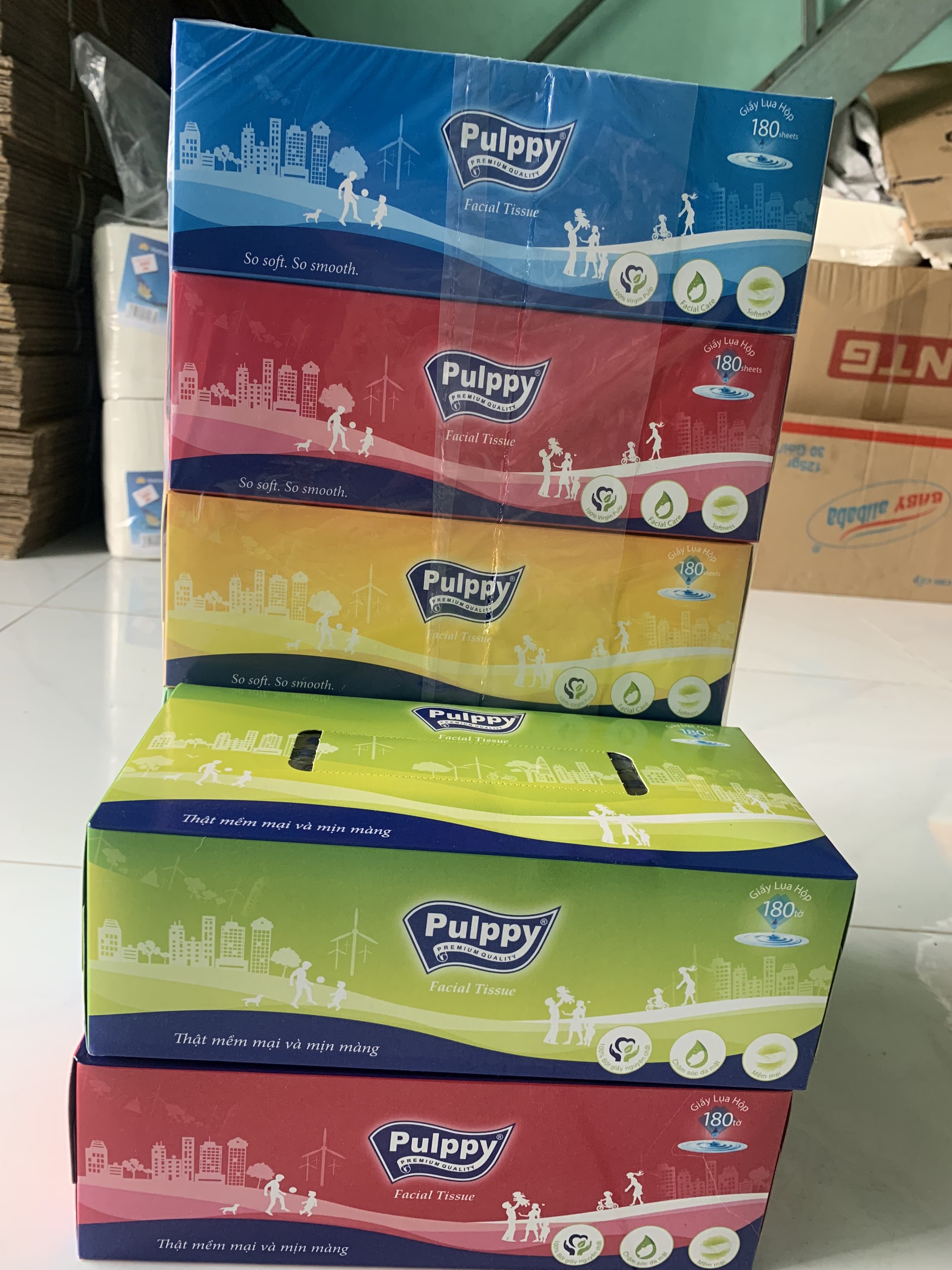 Lốc 5 hộp khăn giấy